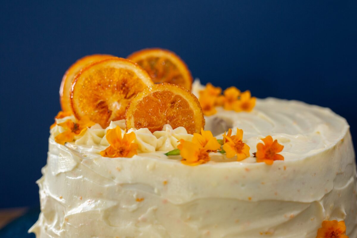 Orange Decorated Cake