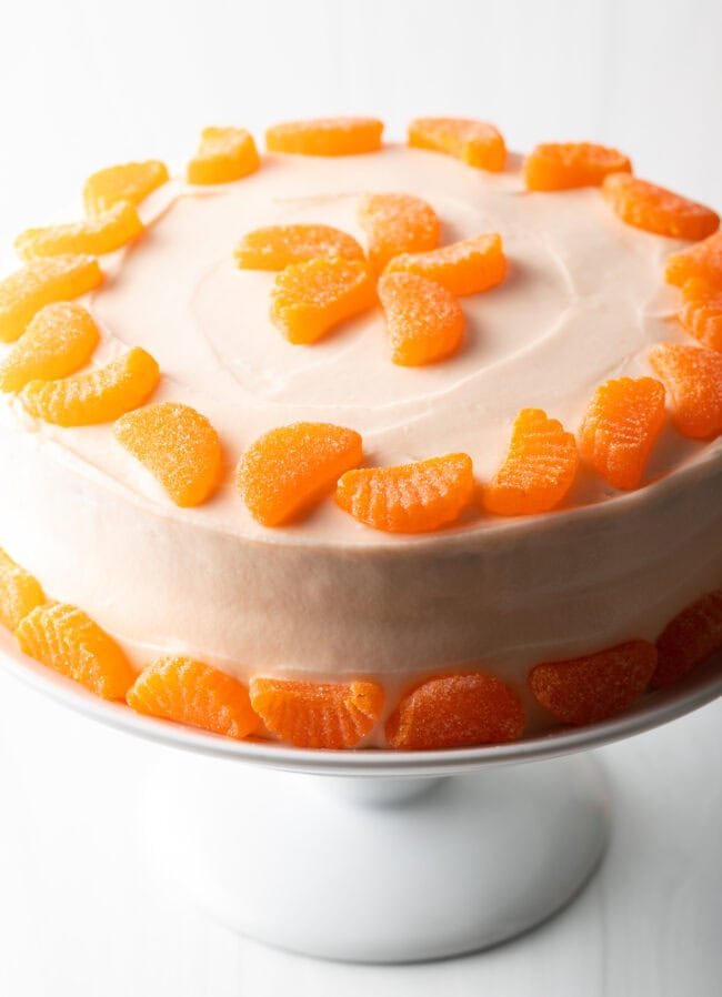 Orange Decorated Cake