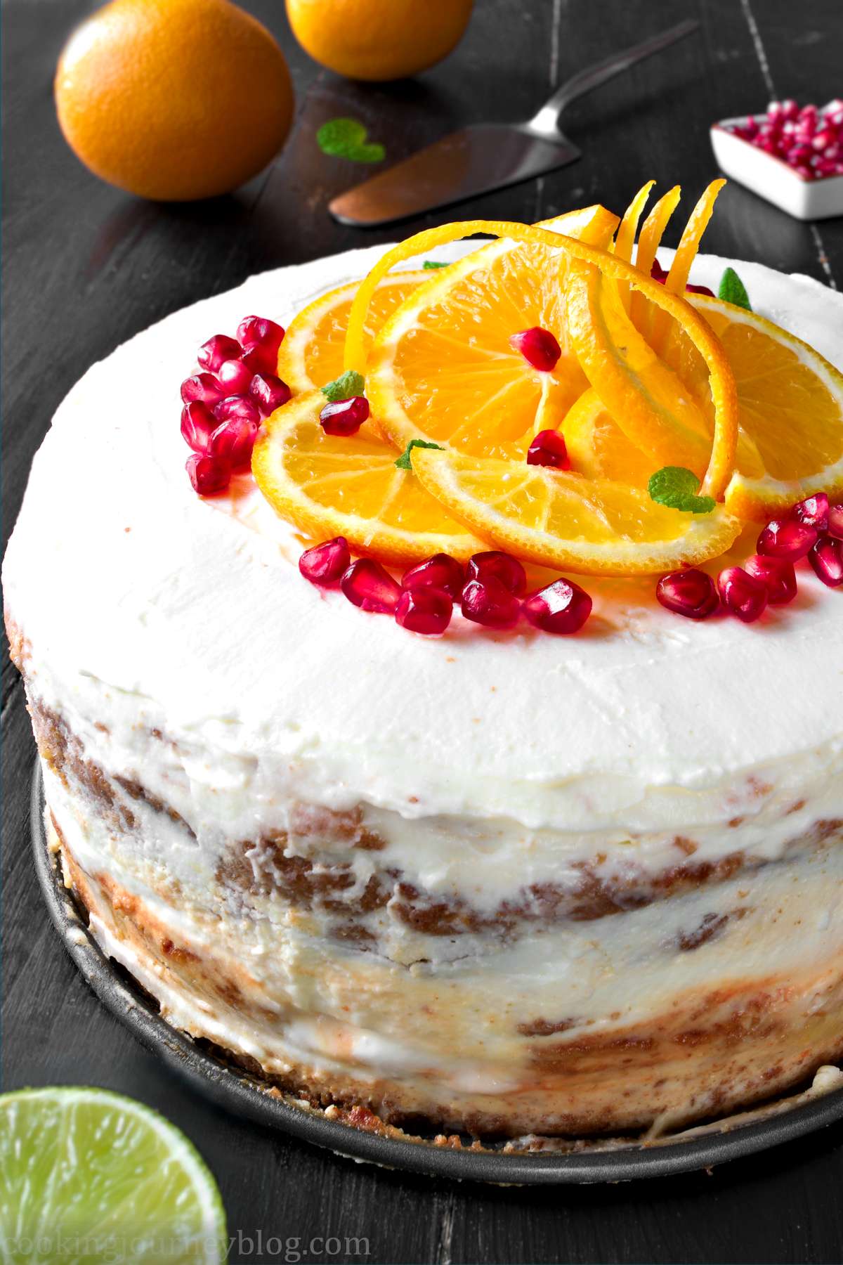 Orange Decorated Cake