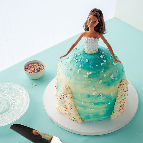 Barbie decorated cake