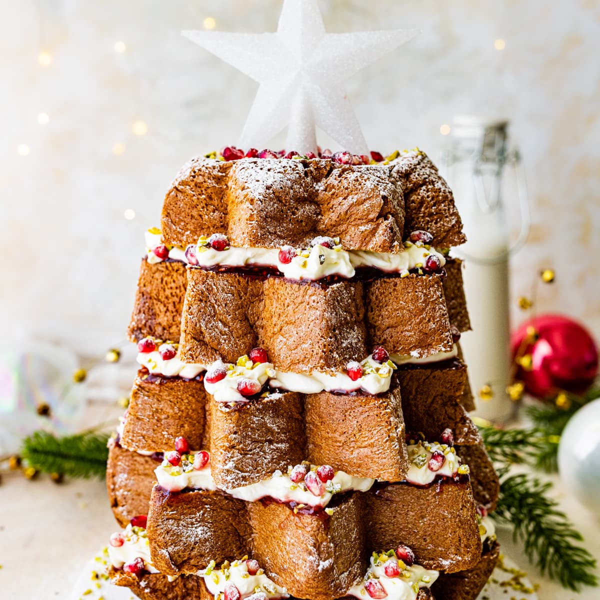 Christmas Tree Decorated Cake