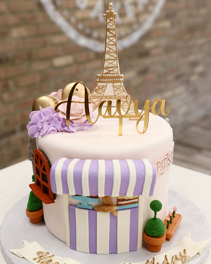 Paris decorated cake