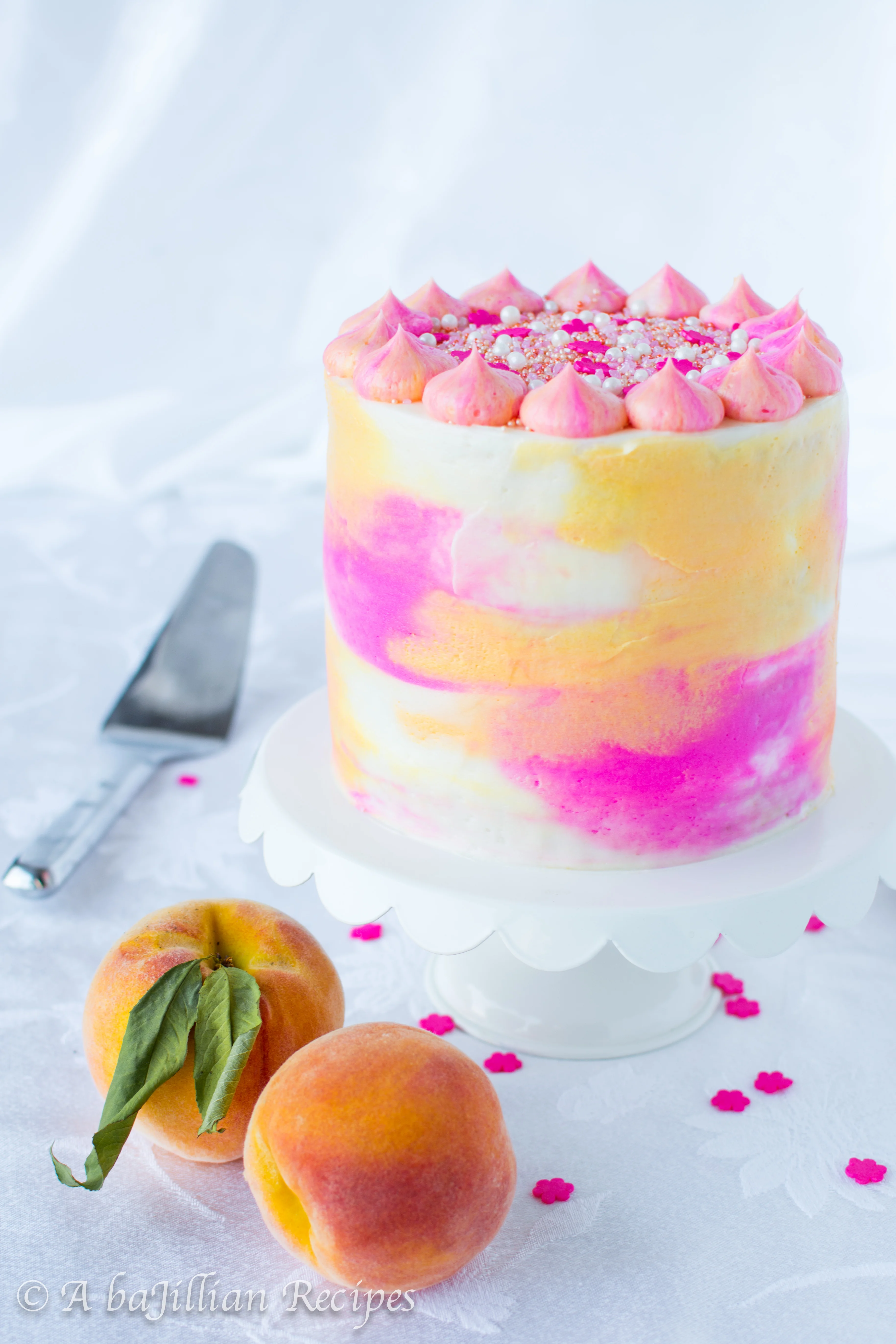 Watercolor Decorated Cake