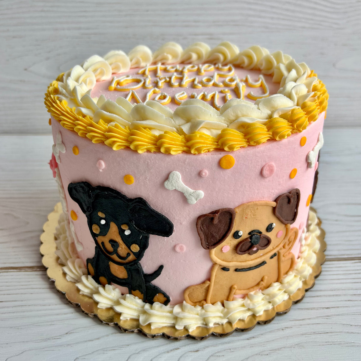 Decorated Dog Cake