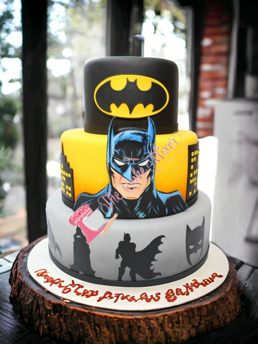 Batman decorated cake