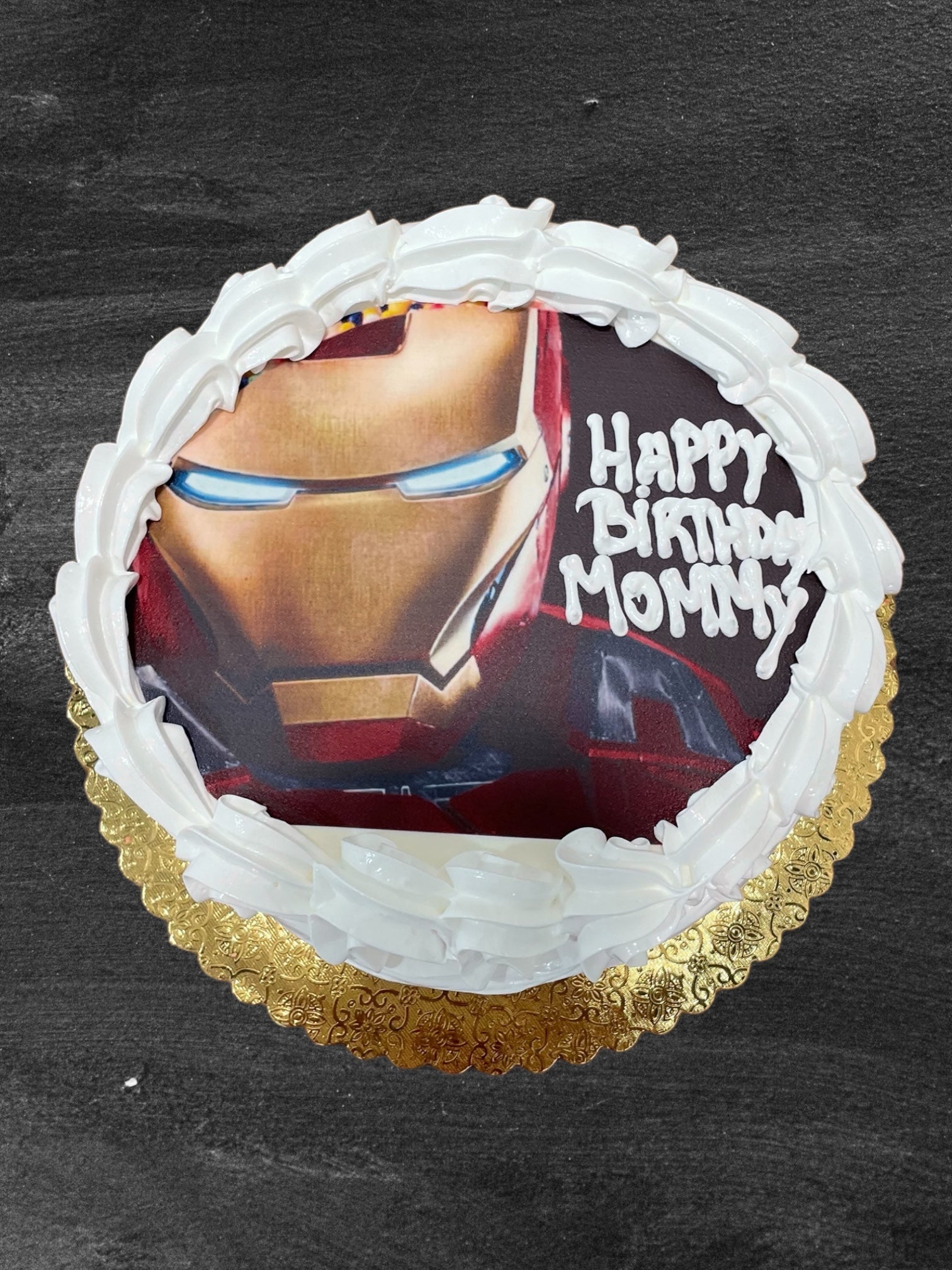 Iron Man Decorated Cake