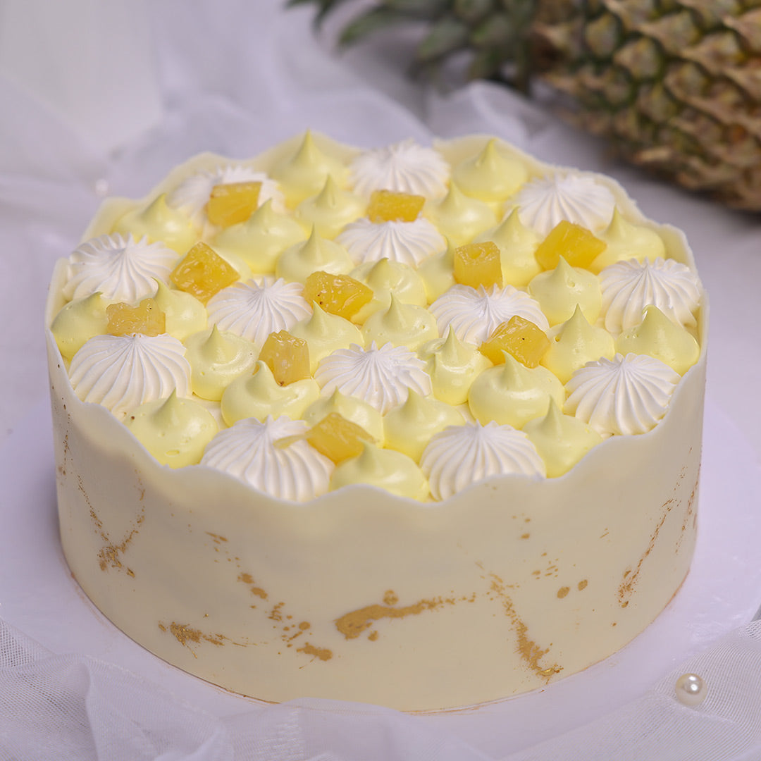 Decorated Pineapple Cake