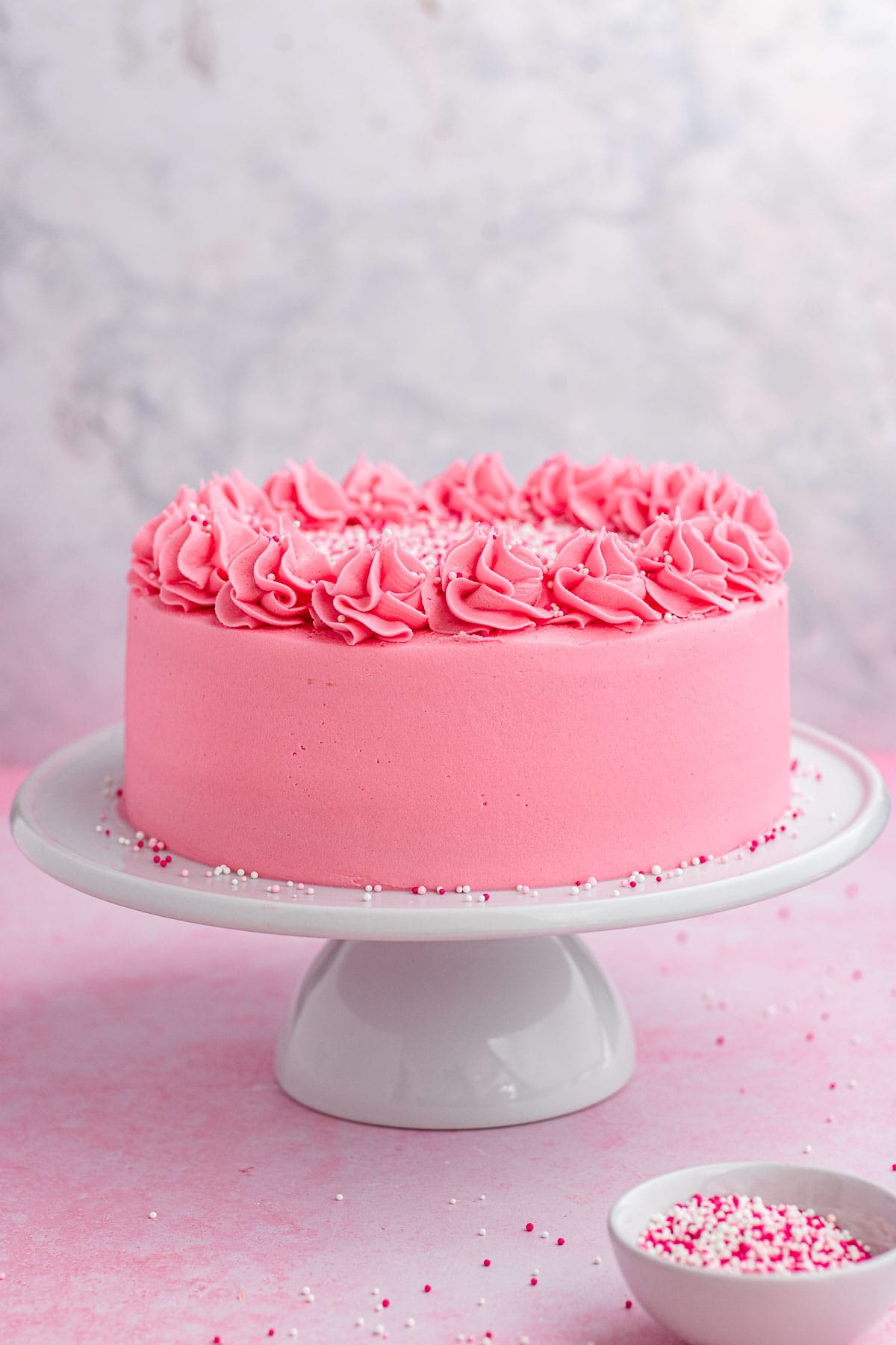 Pink Decorated Cake