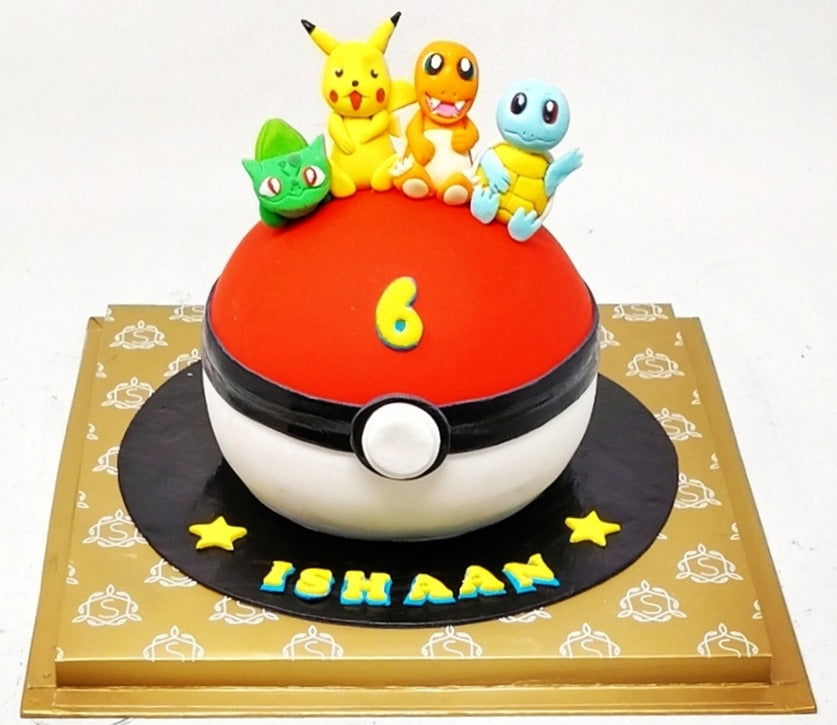 pokemon decorated cake