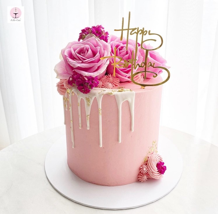 Pink Decorated Cake