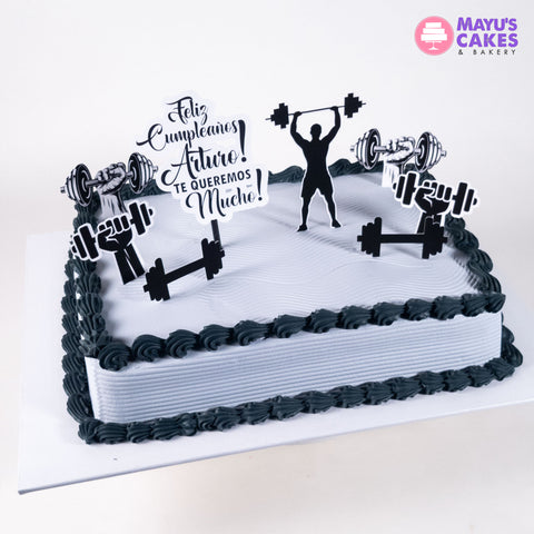 Fitness Decorated Cake