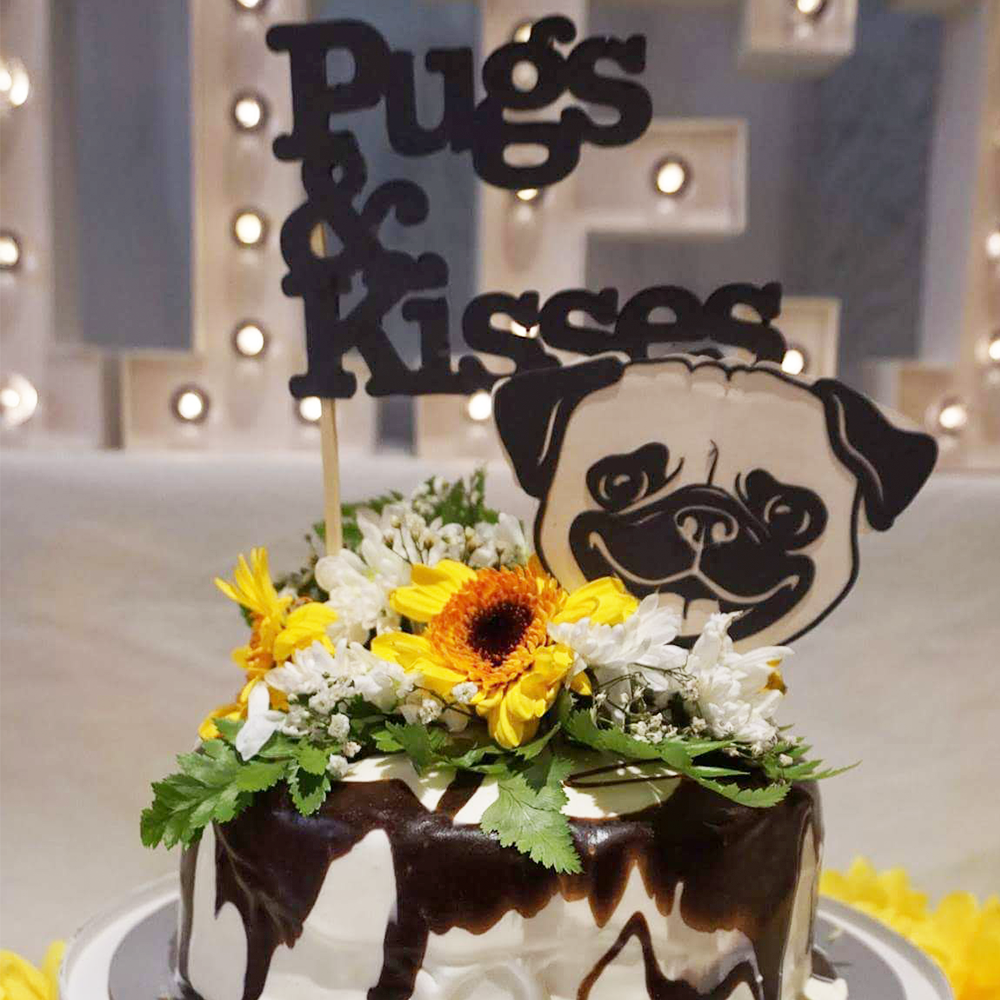 Pug Decorated Cake