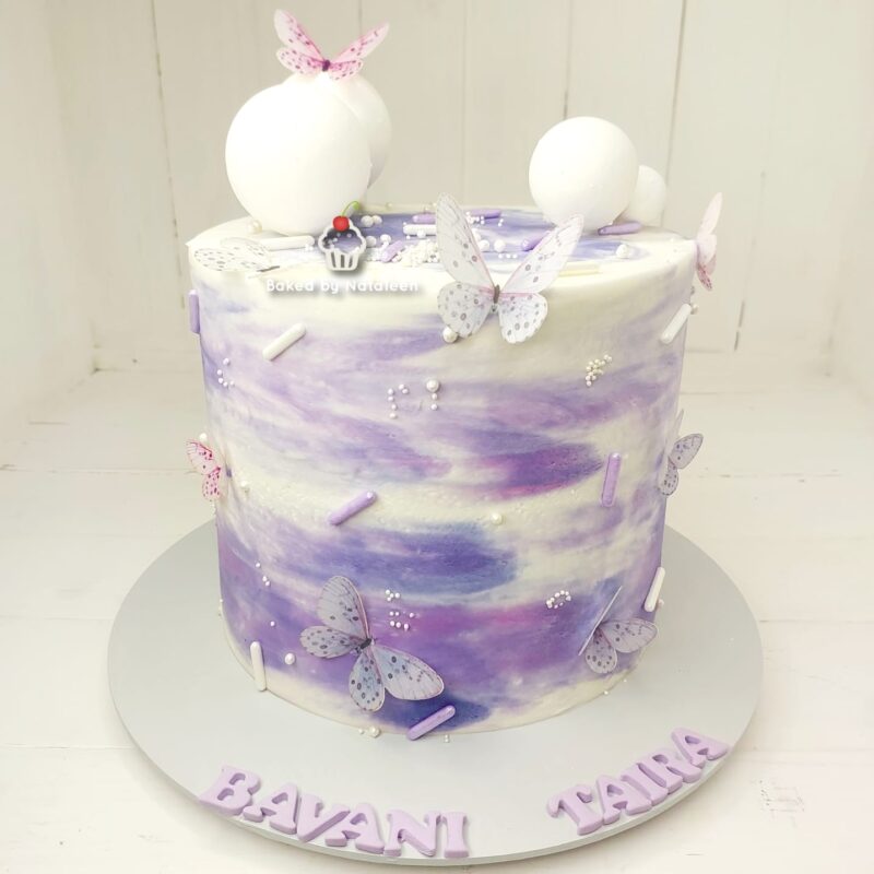 Purple Decorated Cake