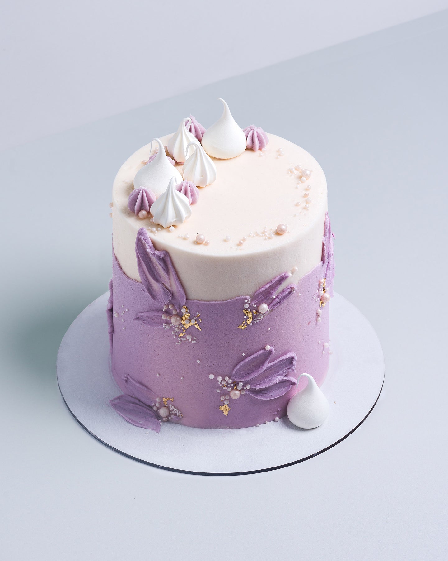 Lilac Decorated Cake