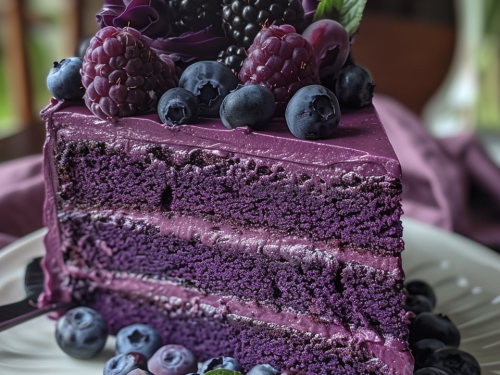 Purple Decorated Cake