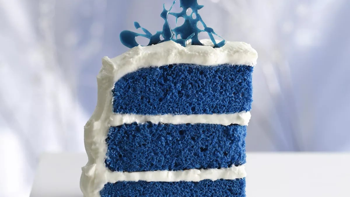 Blue Decorated Cake