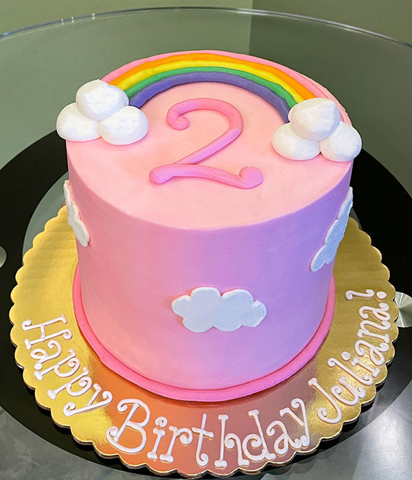 Cloud Decorated Cake