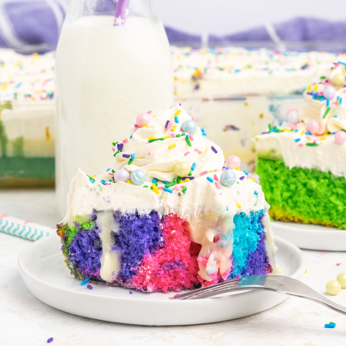 Rainbow Decorated Cake