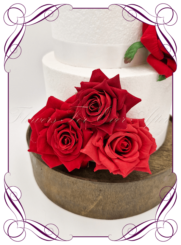 Decorated Red Roses Cake