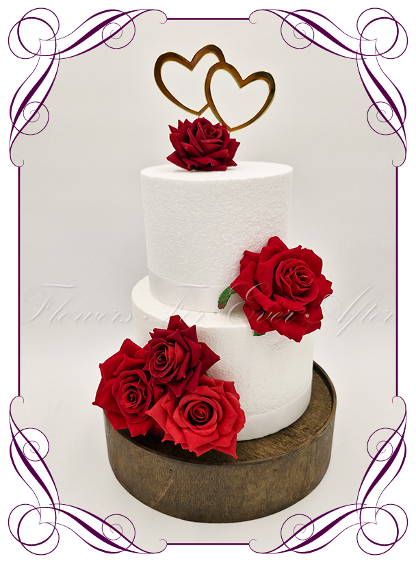 Decorated Red Roses Cake