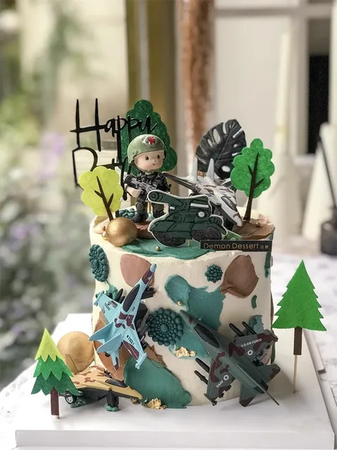 Decorated Army Cake