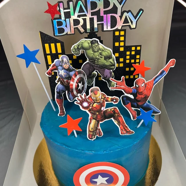 Marvel decorated cake