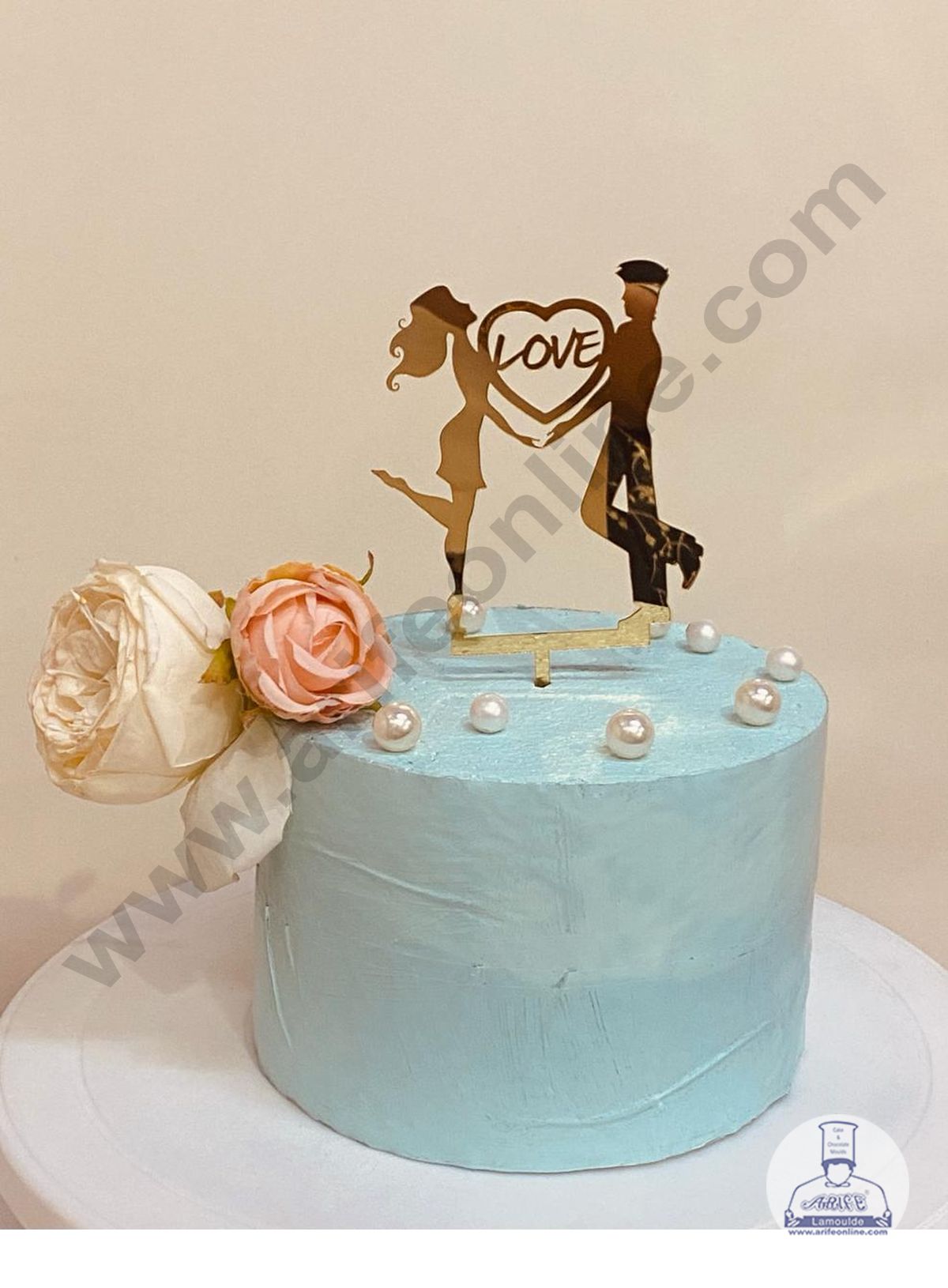 Lovely Couple Decorated Cake