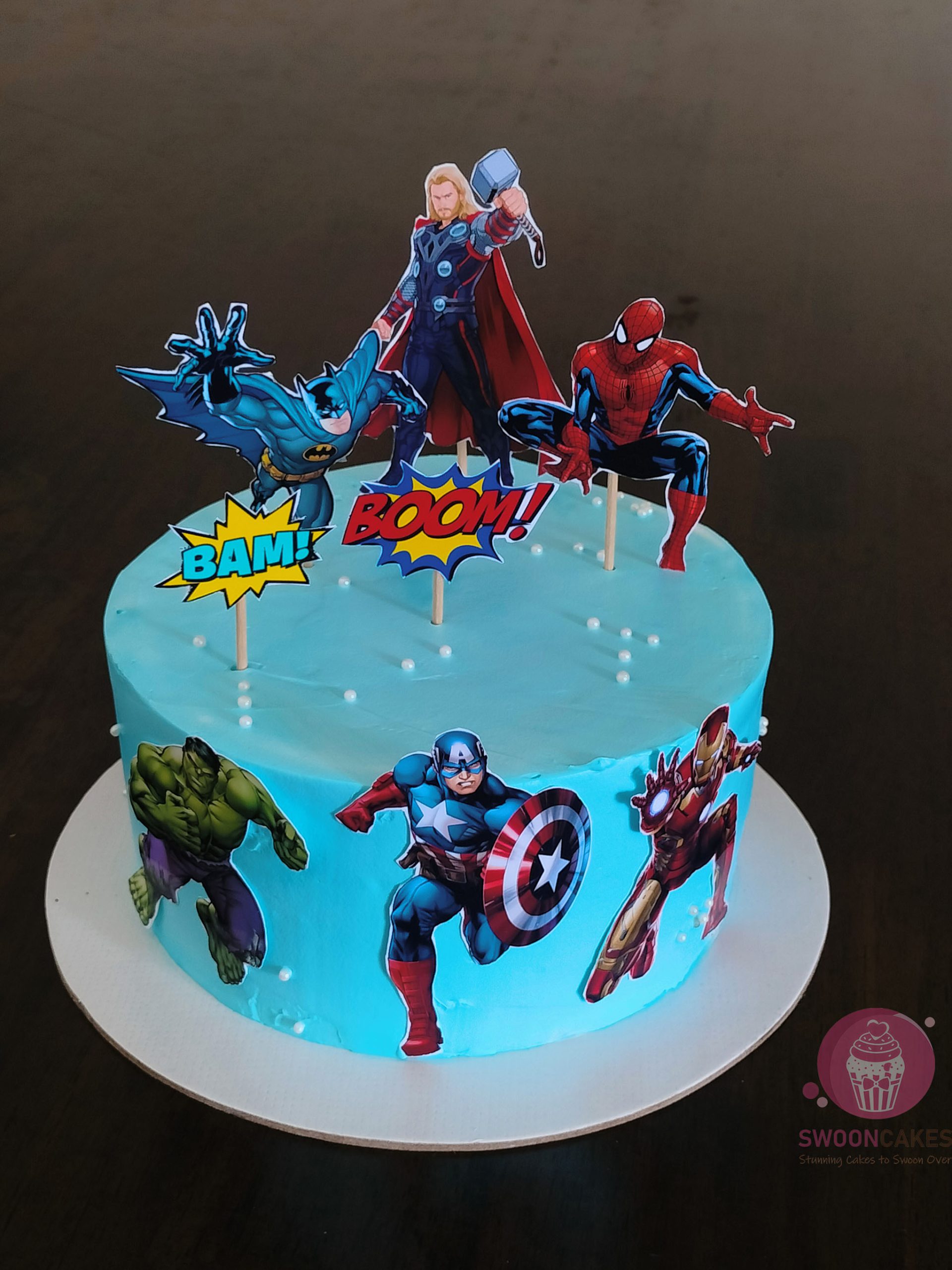 Avengers decorated cake