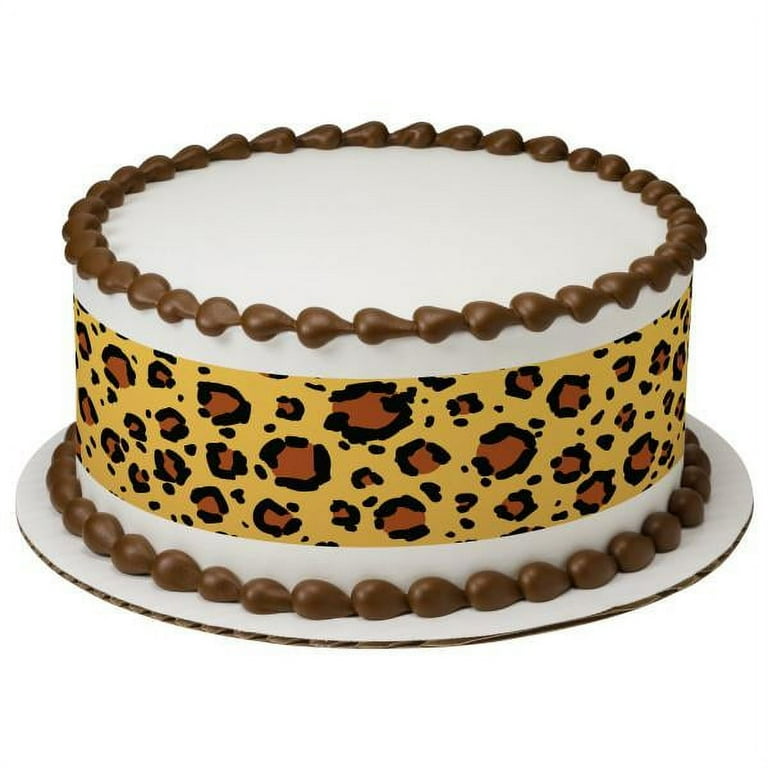 Leopard Print Decorated Cake