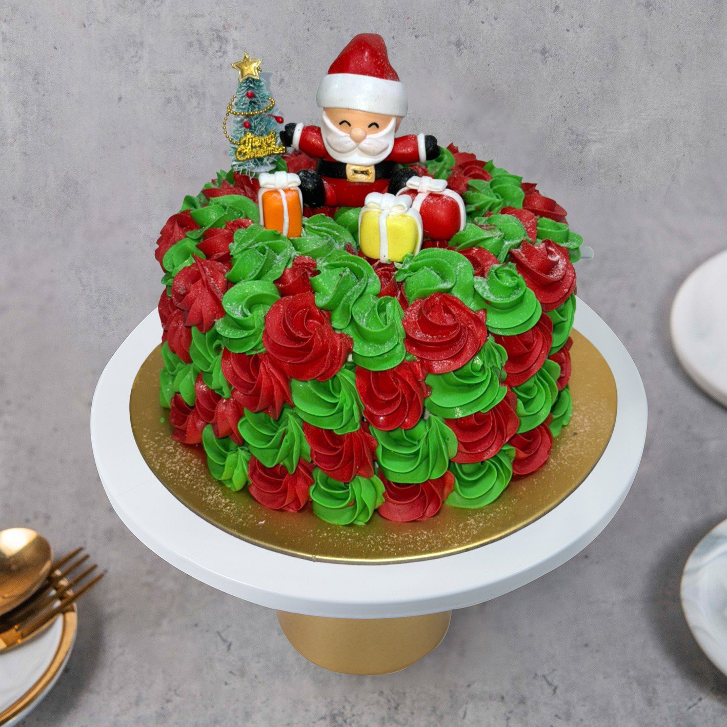 Santa Claus Decorated Cake