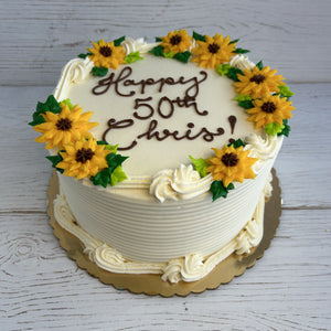 Sunflower Decorated Cake