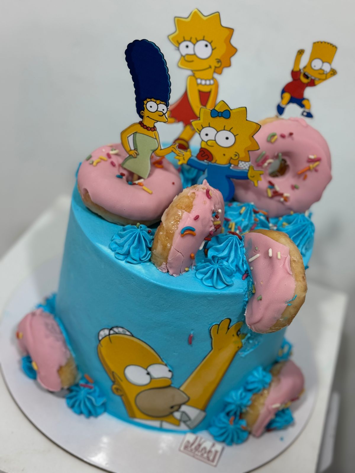 Simpson decorated cake