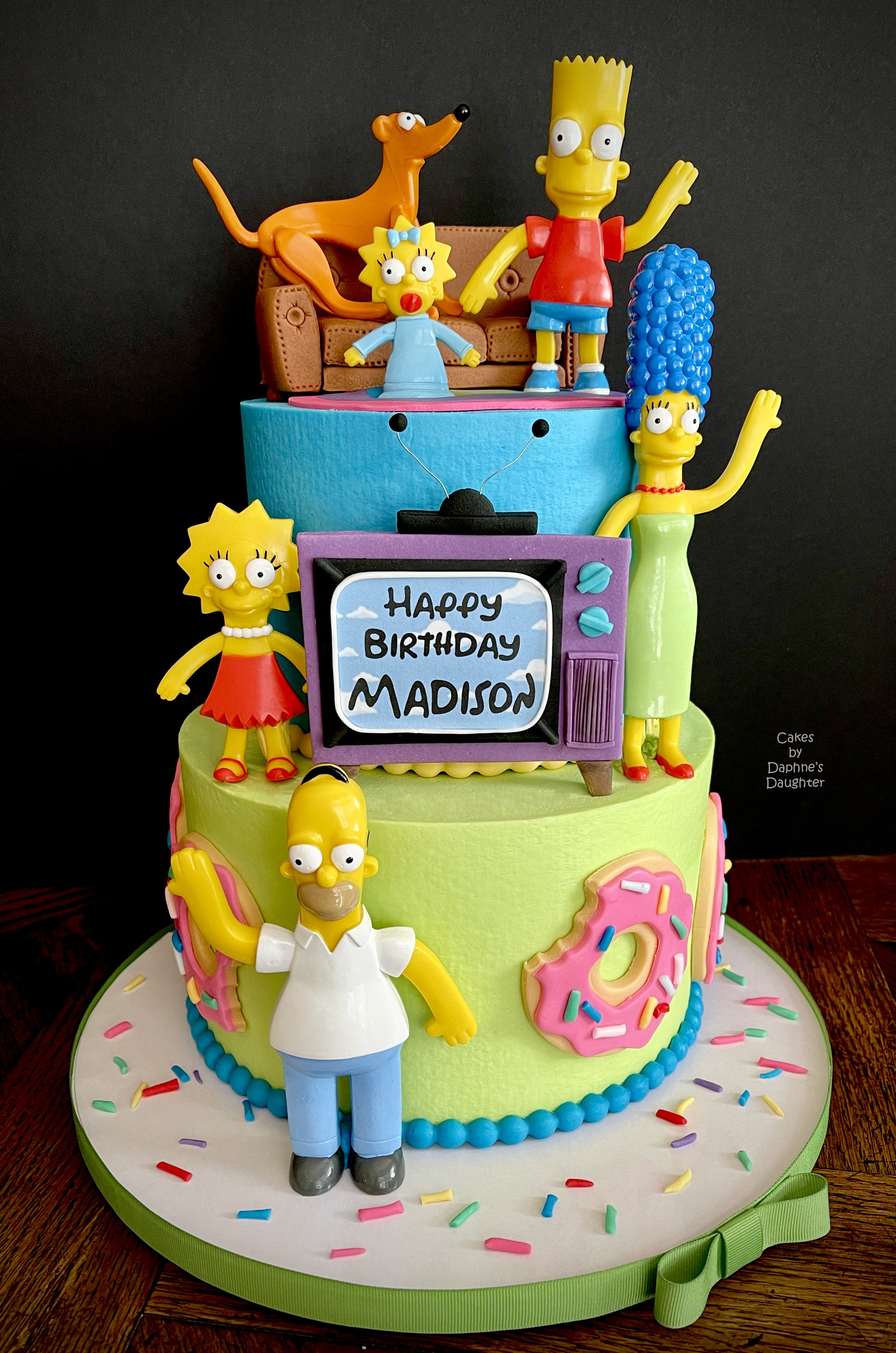 Simpson decorated cake