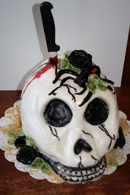 Skull Decorated Cake