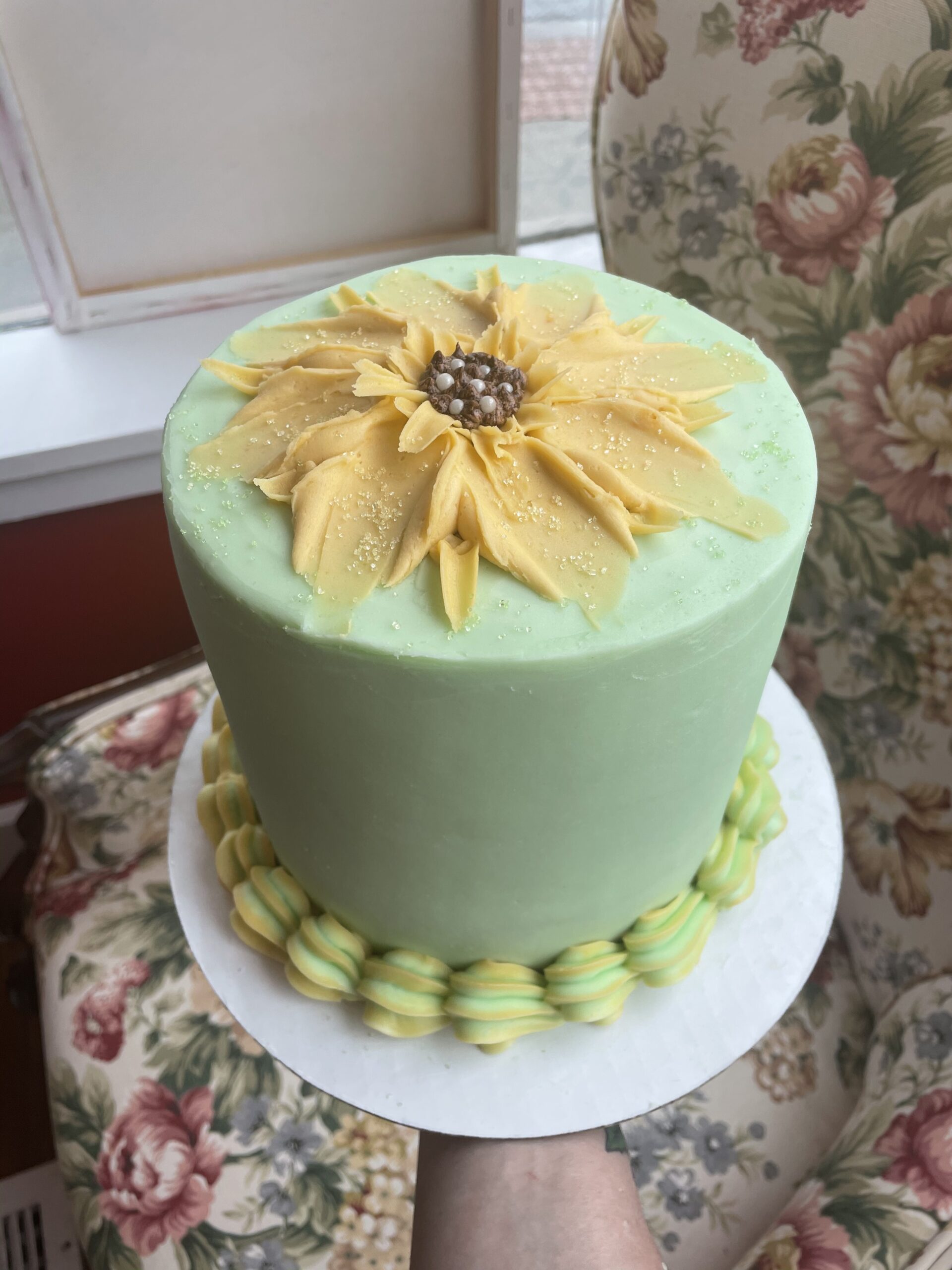 Sunflower Decorated Cake