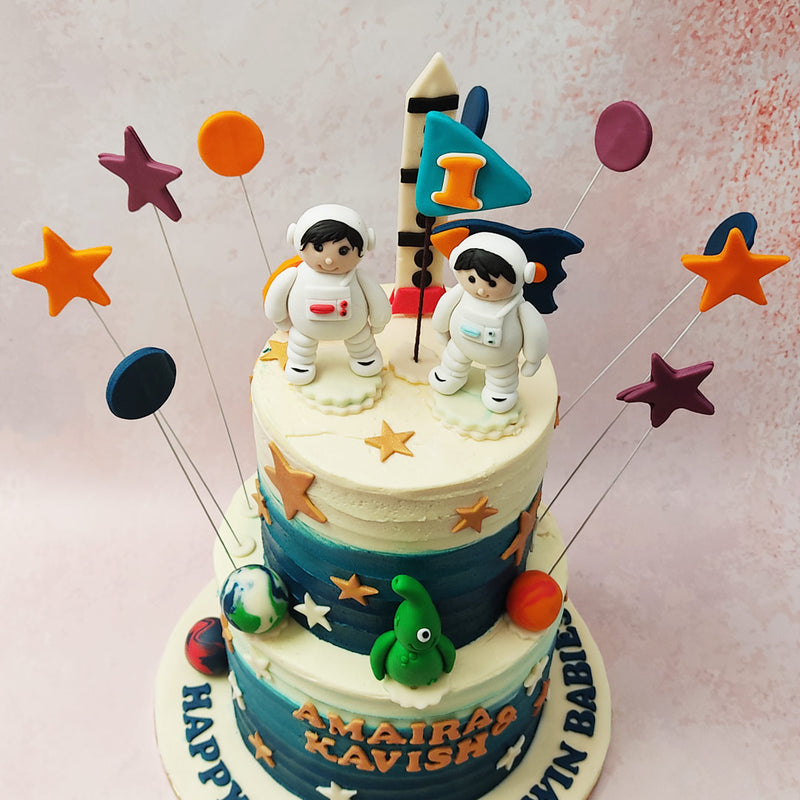 Astronaut Decorated Cake