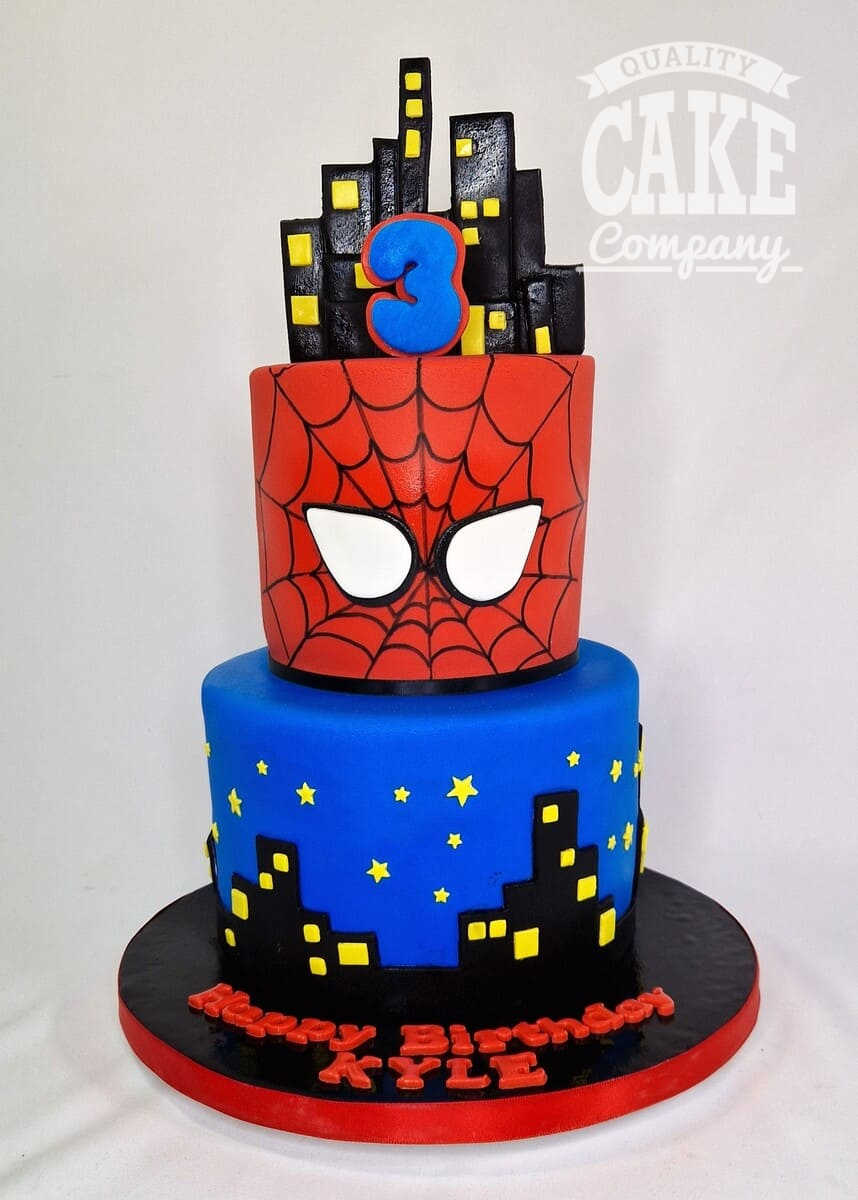 Decorated Super Heroes Cake