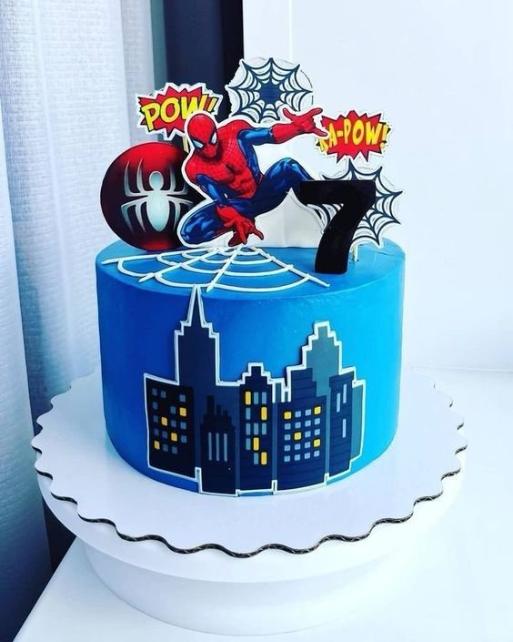 Spider Man Decorated Cake