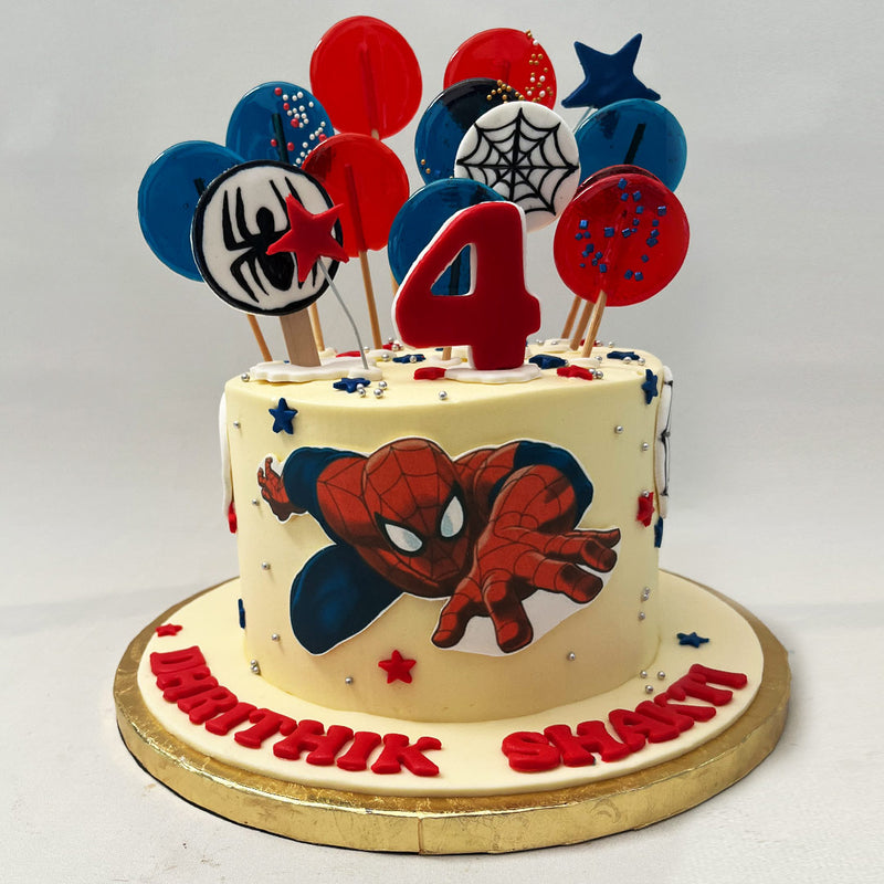 Spider Man Decorated Cake