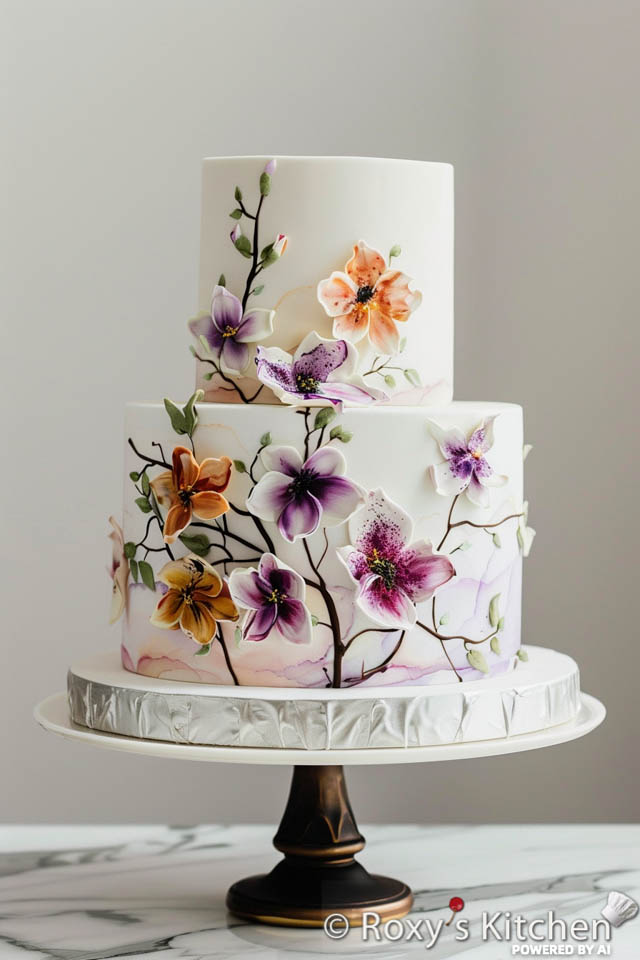 spring decorated cake