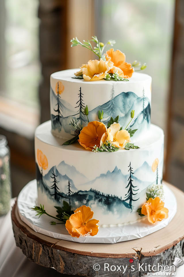 spring decorated cake