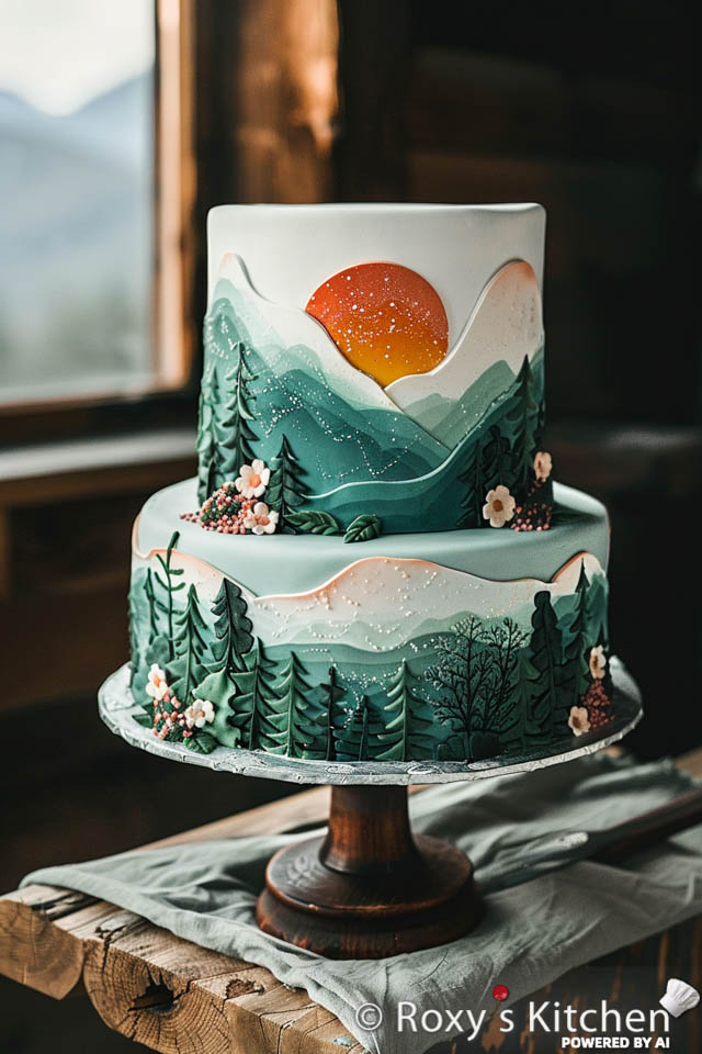 Nature Decorated Cake