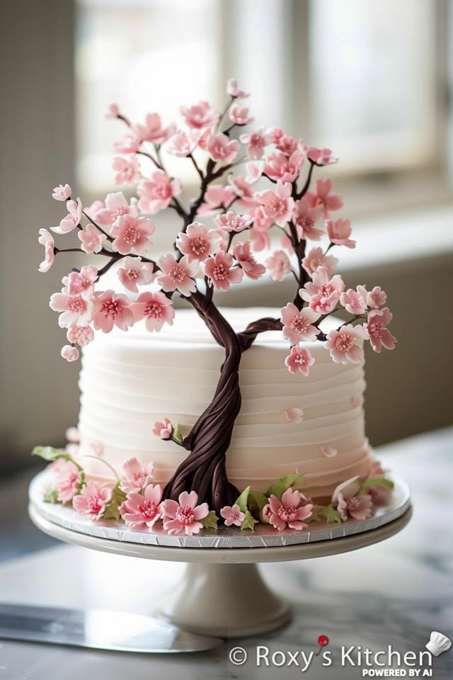 spring decorated cake