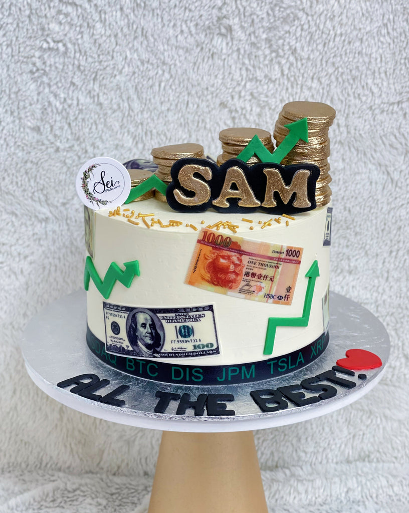 Stock Exchange Decorated Cake