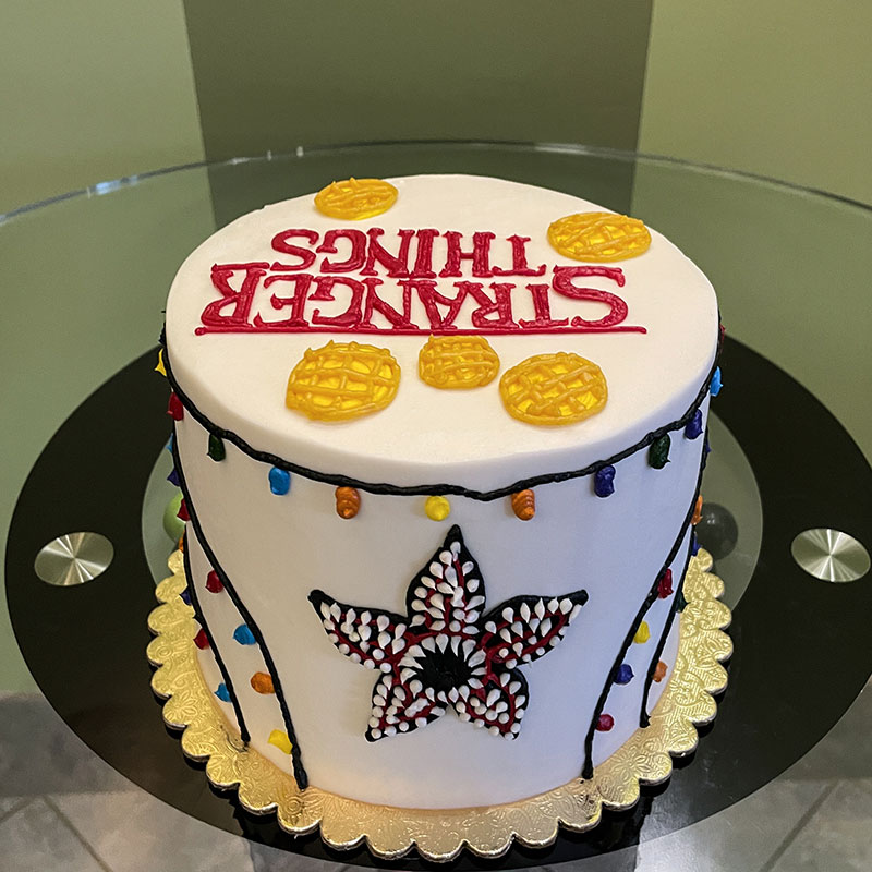 Stranger Things Decorated Cake