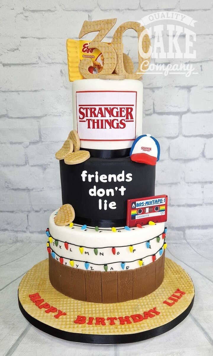 Stranger Things Decorated Cake