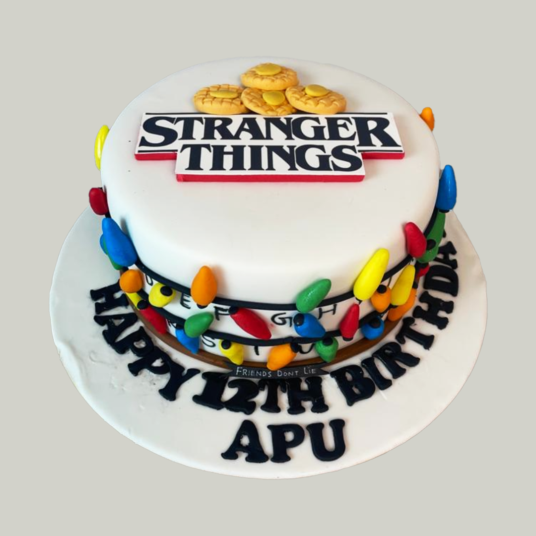 Stranger Things Decorated Cake