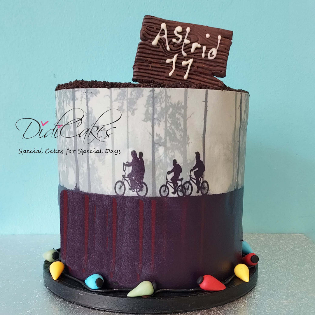 Stranger Things Decorated Cake