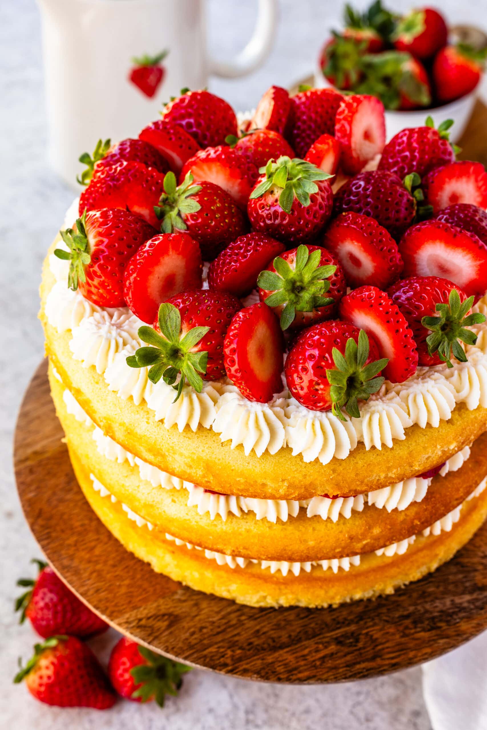 Strawberry Shortcake Decorated Cake