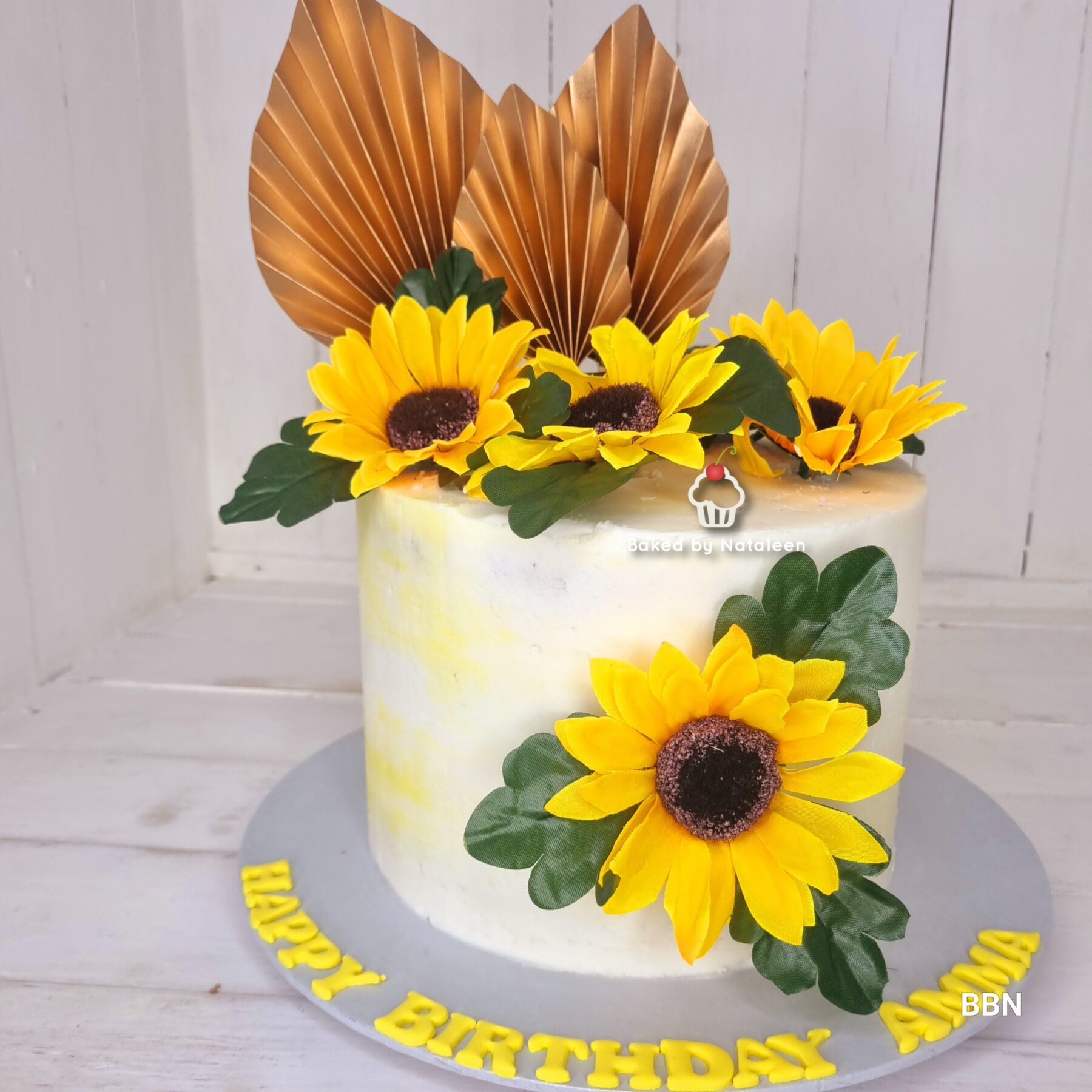 Sunflower Decorated Cake